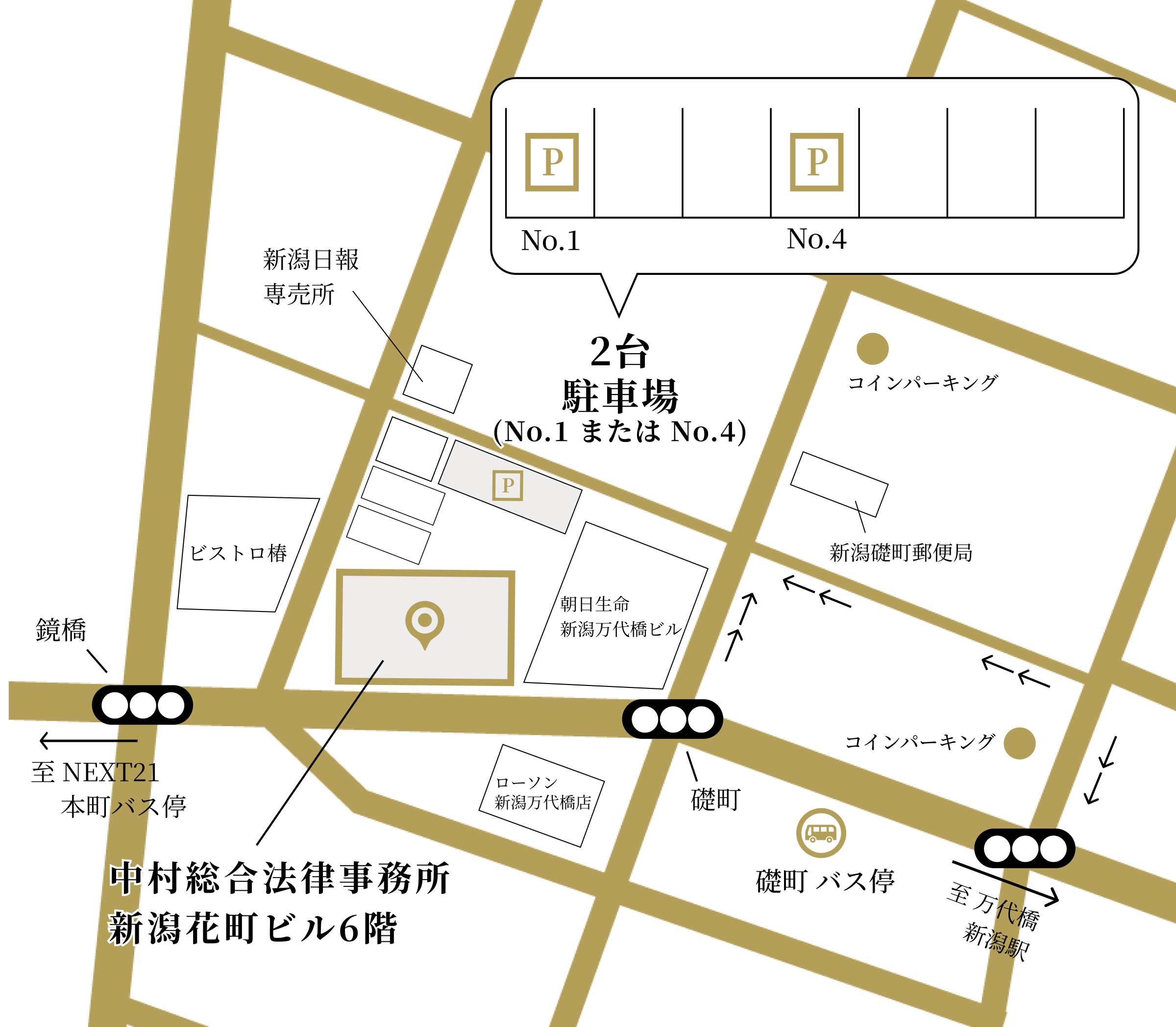 駐車場の地図